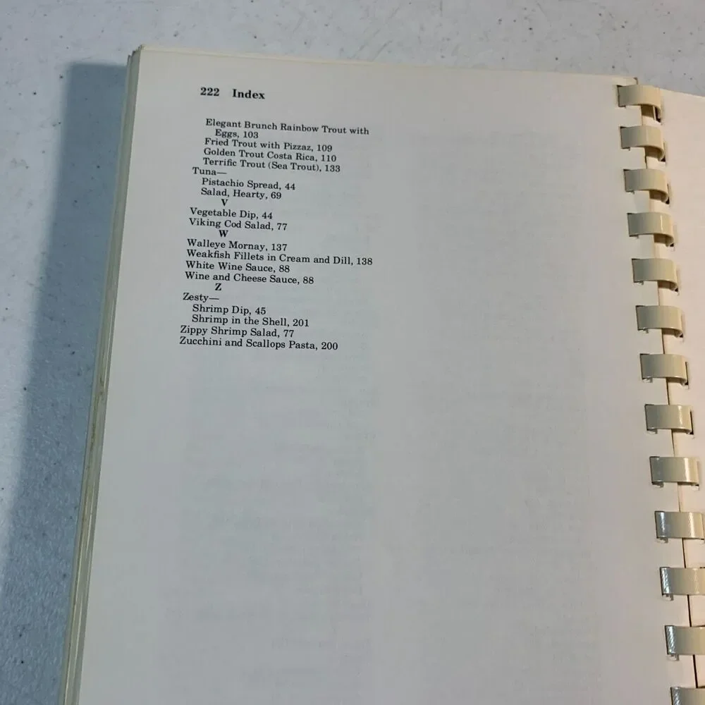 vintage cookbook Galley Greats fish seafood 1982 National Fisheries Institute